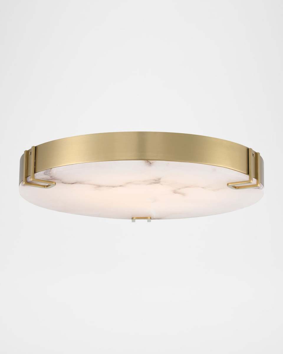 Noga 22" LED Flush Mount, Gold